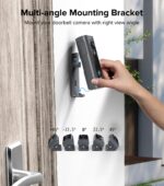 Ankway 2.4GHz Wifi Video Doorbell With Camera - 2K FHD Camera With Chime, PIR Detection, Night Vision, 2-Way Audio, Multi-Angle Mounting Bracket, Waterproof, Battery Powered, SD & Cloud Storage