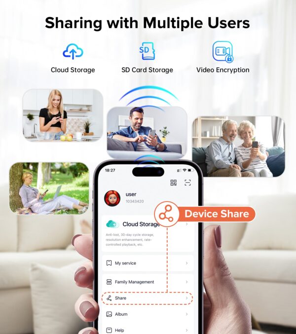 Ankway 2.4GHz Wifi Video Doorbell With Camera - 2K FHD Camera With Chime, PIR Detection, Night Vision, 2-Way Audio, Multi-Angle Mounting Bracket, Waterproof, Battery Powered, SD & Cloud Storage