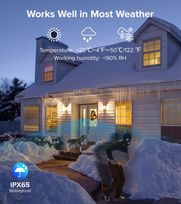 Ankway 2.4GHz Wifi Video Doorbell With Camera - 2K FHD Camera With Chime, PIR Detection, Night Vision, 2-Way Audio, Multi-Angle Mounting Bracket, Waterproof, Battery Powered, SD & Cloud Storage