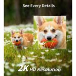 Ankway 2K Solar Security Camera Wireless Outdoor with 18650mAh